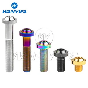 Titanium Bolt M10x10-60mm Plum Head Torx T50 Screws Gr5 for Bike Motorcycle Car - Picture 1 of 12