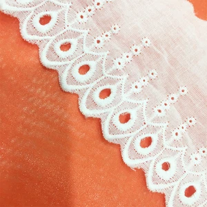 2.6"/ 6.5cm White Cotton Broderie Anglaise Trim Sewing Crafts Vintage Wedding - Picture 1 of 5