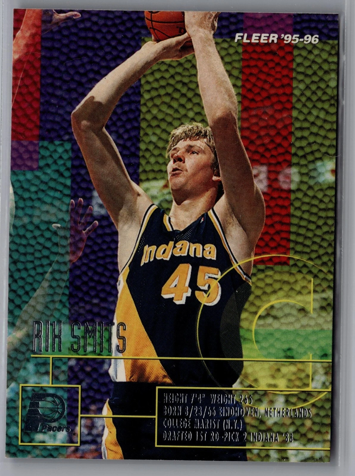 1995-96 Fleer Rik Smits #79 basketball