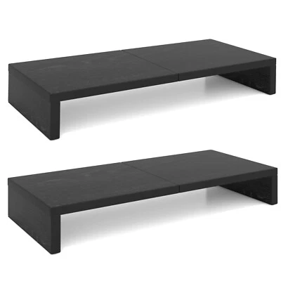 2 Pack Monitor Stand Riser-20 inch, Wood Monitor Stand for Desk Organization. - Image 1 of 4