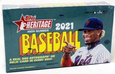2021 TOPPS HERITAGE HIGH NUMBER BASEBALL HOBBY 12 BOX CASE BLOWOUT CARDS - Image 1 of 2