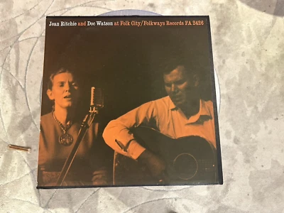 Jean Ritchie and Doc Watson  "At Folk City"  1963  Folkways FA2426  LP Near Mint - Image 1 of 4