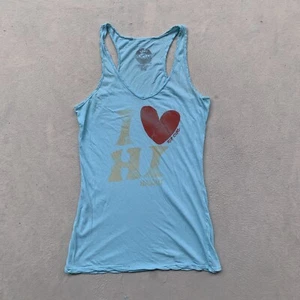 Rip Curl Tank Top Shirt Women's Medium Light Blue I Love HI Hawaii Racerback - Picture 1 of 8