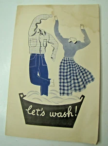 Let's Wash 1951 General Foods LaFrance Stärkehilfe Wäsche Bläuen Satina  - Bild 1 von 5