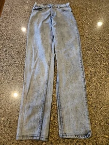 Levi's 550 Black Acid Wash Jeans 26x33 Vintage 90's Y2K - Picture 1 of 11