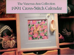 Calendario punto croce 1991 Vanessa-Ann - 13 bellissimi disegni - ottima varietà - Foto 1 di 12