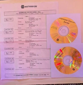 RADIO SHOW 10/3/98 SUPERSTAR CONCERT SERIES: STING w/14 TUNES. 2 CD, 90 MIN - Picture 1 of 2