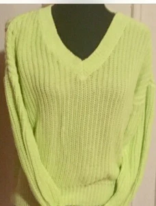 Victoria's Secret Oversize-Strickpullover rosa V-Ausschnitt. Größe Extra Small - Bild 1 von 3