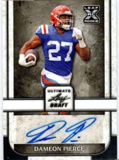 2022 Leaf Ultimate Draft Autographs Silver #BA-DP2 Dameon Pierce RC AUTO XRC