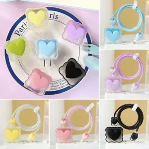 Cable Protector Case Plug USB Protector Data Line Cover Charger Head Cover - Picture 1 of 18