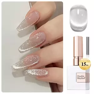 Cat Eye Gel Polish 15ML Holographic Glitter Magnetic Polish - Picture 1 of 12