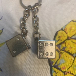 STERLING SILVER DICE CHARM - Picture 1 of 4