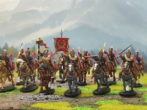 28mm Ancient DPS painted Late Imperial Roman till Byzantine Heavy Cavalry HW295 - Picture 1 of 13