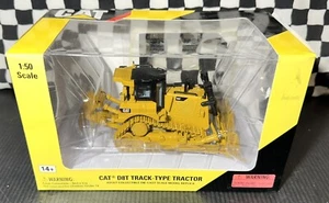Norscot CAT D8T Track-Type Dozer/Tractor w/Metal Tracks & Ripper-Yel/Bk-1:50 MIB - Picture 1 of 7