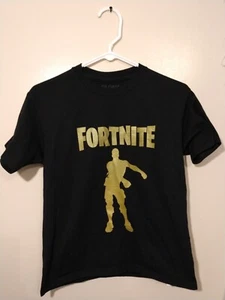 Unisex. Fortnite. T Shirt. Youth. Large. Black. Short Sleeve. Dancing Graphic. - Picture 1 of 3