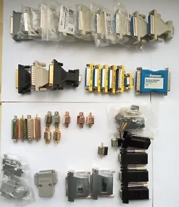 D SUB Connectors, Adapters, Gender changers Etc Job Lot 40 Items, See Descript - Picture 1 of 10