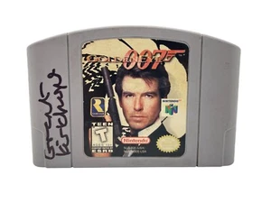 Cartucho firmado por Grant Kirkhope N64 GoldenEye 007 compositor autógrafo certificado de autenticidad JSA - Imagen 1 de 8
