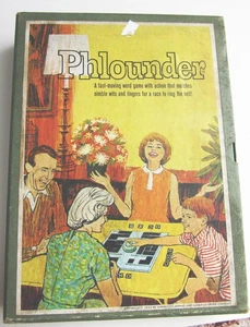 PHLOUNDER Word Game 1962 In Box Vintage Original NO BELL Minnesota Mining - Picture 1 of 3