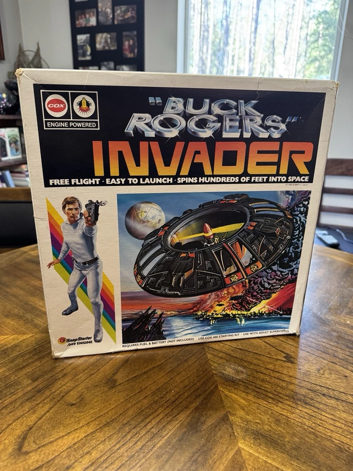 COX  gas powered  Buck  Roger’s Invader .049 Engine. Unused In Very Nice Box - Image 1 of 4