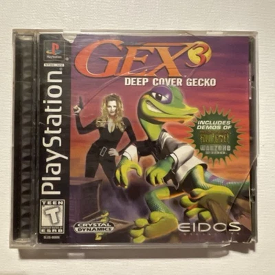 Gex 3: Deep Cover Gecko (Sony PlayStation 1, 1999) PS1 COMPLETE W/Manual CIB - Image 1 of 4
