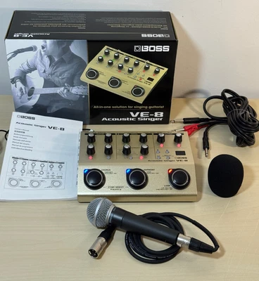 Boss VE-8 Acoustic Singer Multi-Effects Pedal + Shure SM58 - VOCAL BUNDLE! - Image 1 of 4
