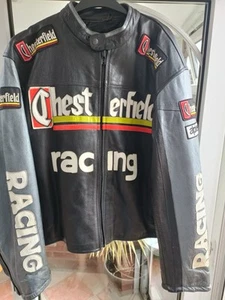 Vintage Ultra rare 90’s Chesterfield Racing Leather Jacket - Picture 1 of 5