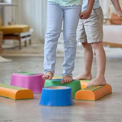 edxeducation Step-a-Trail - 6 Piece Backyard Obstacle Course for Kids - Indoor - Image 1 of 4