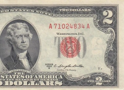 1953-B UNITED STATES NOTE TWO DOLLARS $2 "A" (( GEM UNC )) - Image 1 of 4