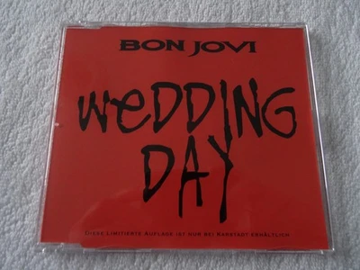 BON JOVI WEDDING DAY VERY RARE GERMAN 1 TRACK EXCLUSIVE CD JERSEY WET FAITH FORE Foto 1 de 3