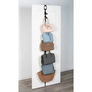 Over-The-Door Handbag and Purse Organizer for 8 Handbags or Purses. Black - Picture 1 of 2