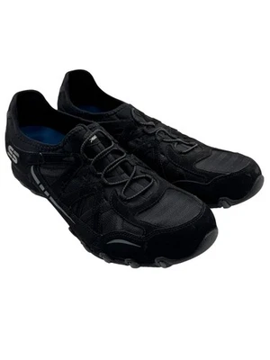 Motociclistas Skechers de cuero negro para mujer talla 10 Foto 1 de 4