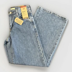 Jeans Levi's 24x31 donna '94 larghi gamba larga denim blu vita media NUOVO - Foto 1 di 16