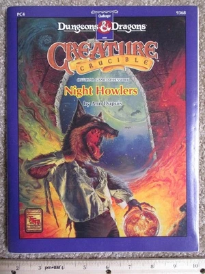 TSR D&D PC4 Creature Crisol Night Howlers Sourcebook 1992 Foto 1 de 2
