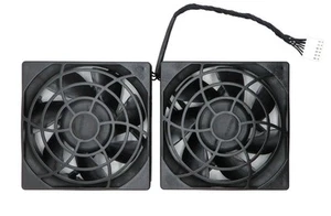 HP Workstation Z620 Z820 Z840 12VDC Dual Rear Fan Delta QUR0912VH HP 644315-001 - Afbeelding 1 van 4