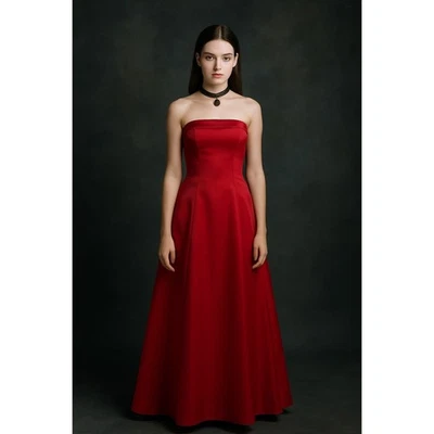 Vestido Byer Too Para Mujer 3/4 Rojo Sin Tirantes Formal Vestido Baile de graduación Dama de honor Noche Foto 1 de 4