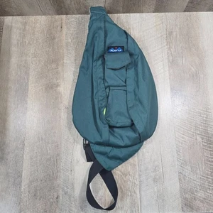 KAVU Original Rope Sling Bag Polyester Crossbody Backpack -Forest Green - Picture 1 of 7