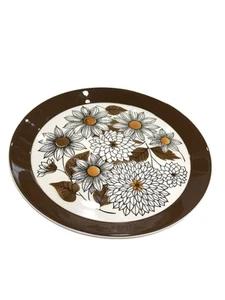 Ben Seibel Mikasa Duplex Frolic MCM Serving Platter Round Mid Flower Vintage - Picture 1 of 9