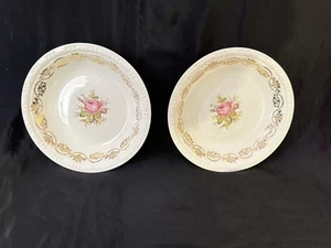 Lyric Vintage Blume Rose Suppenschüssel - Garantie 22K Gold - 8" Durchmesser - Bild 1 von 6