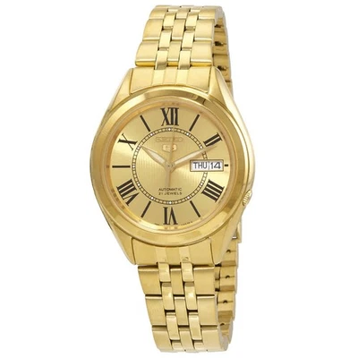 Seiko 5 Automatic Gold Dial Men's Watch SNKL38 - Image 1 of 3