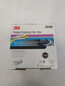 3M Purple Finishing Film Disc Sanding Pads 1200 Grit 3" Hookit 30368 pk of 50 - Picture 1 of 2