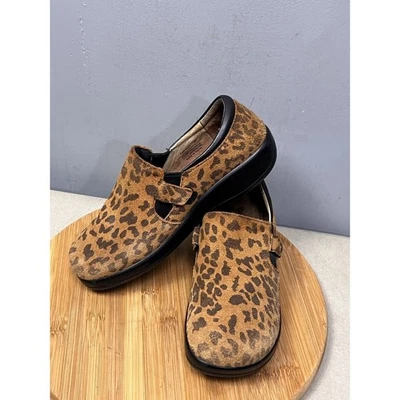 Zapatos cómodos de gamuza Alegria con estampado de leopardo KAR - 402X Kara para mujer talla 39 EE. UU. 8 Foto 1 de 4
