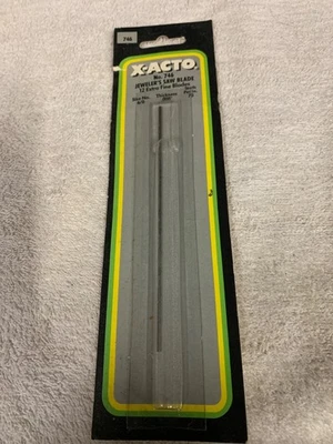 "Sierra para joyeros X-ACTO® vintage #746 extra fina 0,008"" 12 hojas en cada paquete nueva en stock" Foto 1 de 4