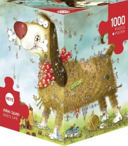 NEW Heye Jigsaw Puzzle Adults 1000 Pieces 29491 Dog's Life Marino Degano - Imagen 1 de 2