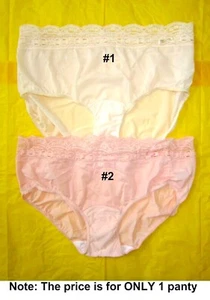 1 Vintage OLGA SECRET HUG FASHION SCOOP SATIN NYLON HIPSTER PANTY 7 L 9 2XL 913 - Picture 1 of 10