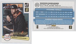 2016 Panini Donruss 1982 Design Press Proof Gold /49 Madison Bumgarner #D82-23
