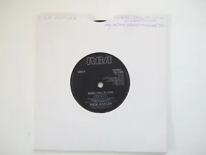 RICK ASTLEY WHEN I FALL IN LOVE/MY ARMS KEEP MISSING YOU 7" VINYL SINGLE 1987 - Picture 1 of 3