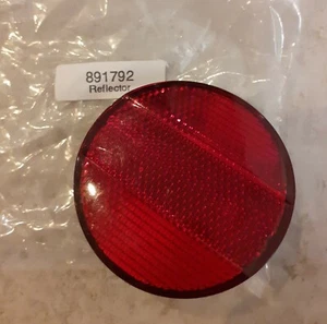 Red Rear Reflector - 66mm Outside Diameter Circular - Single Bolt On - Picture 1 of 2
