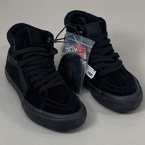 Sneaker VANS Sk8 Hi Pro Blackout in velluto e tela da uomo taglia 4 nero su nero