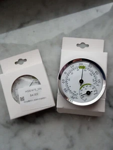 2 Stück (Set) Thermometer + Hygrometer analog Raumklima  nachjust.Neu orig.verp. - Bild 1 von 3