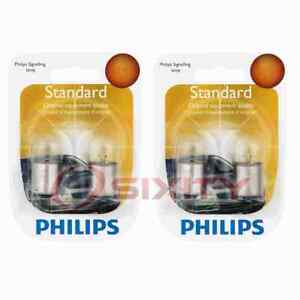 2 pc Philips Front Side Marker Light Bulbs for Porsche 911 912 928 1965-1995 iv